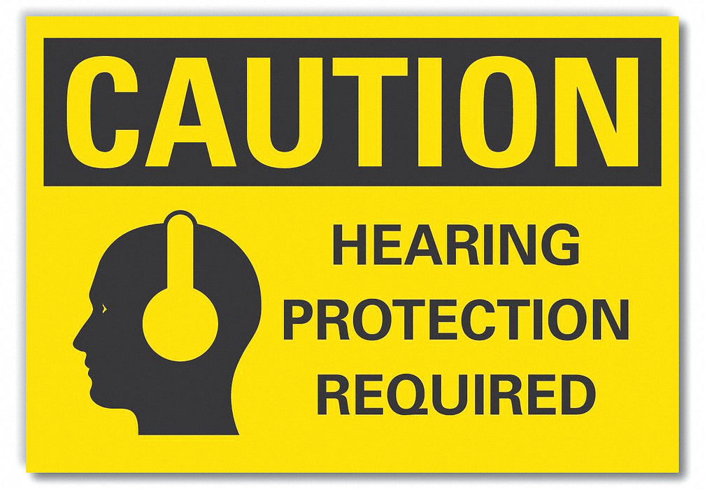 Caution Sign 7inx10in Non-PVC Polymer