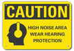 Caution Sign 10 inx14 in Plastic