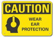 Caution Sign 10 inx14 in Plastic