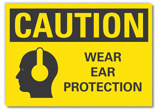 Caution Sign 10in x 14in Non-PVC Polymer