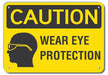 Rflct Eye Caution Sign 10x14in Alum
