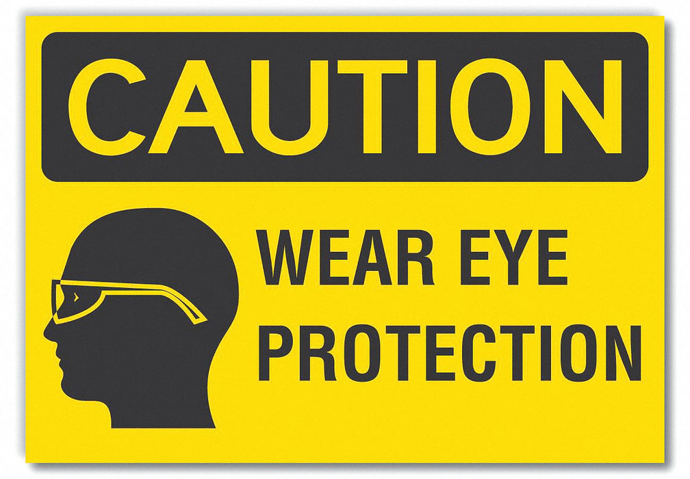 Caution Sign 7in x 10in Non-PVC Polymer