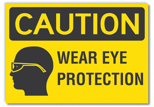 Caution Sign 7in x 10in Non-PVC Polymer