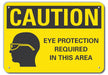 Rflct Eye Caution Sign 7x10in Aluminum