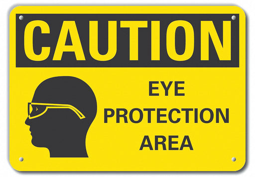 Caution Sign 7 inx10 in Plastic