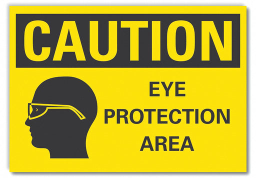 Caution Sign 7in x 10in Non-PVC Polymer