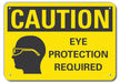 Caution Sign 10 in x 14 in Plastic