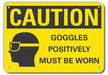 Caution Sign 10 in x 14 in Plastic