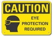 Caution Sign 7 in x 10 in Aluminum
