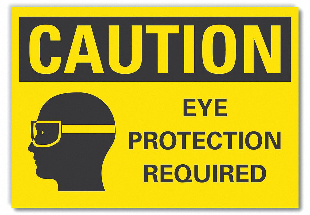 Eye Caution Rflctv Label 5inx7in
