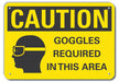 Caution Sign 7 in x 10 in Plastic