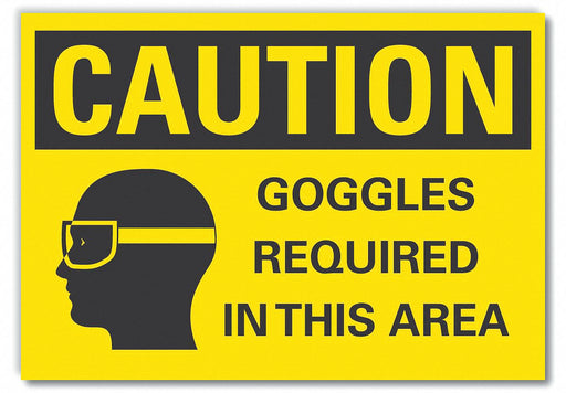 Caution Sign 10in x 14in Non-PVC Polymer