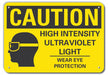 Caution Sign 10 in x 14 in Plastic