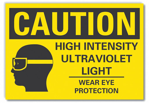 Caution Sign 7inx10in Non-PVC Polymer