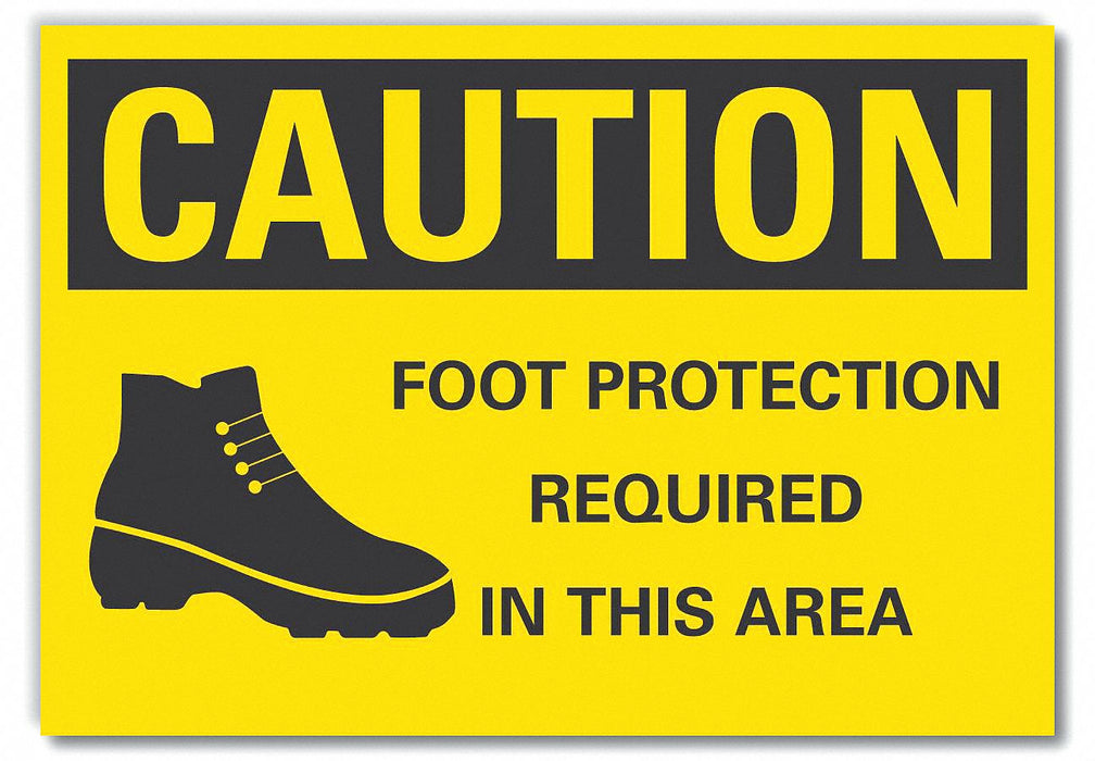 Caution Sign 10inx14in Non-PVC Polymer