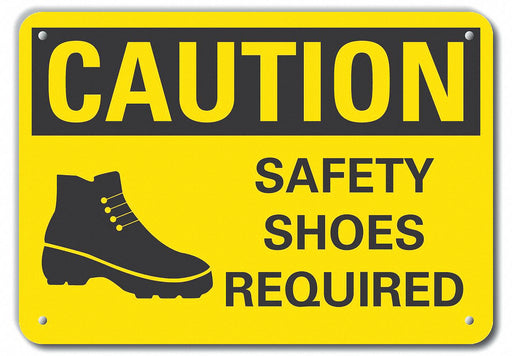 Caution Sign 10 inx14 in Plastic
