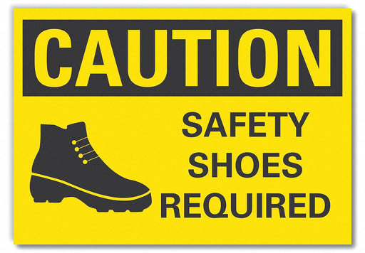 Caution Sign 7in x 10in Non-PVC Polymer