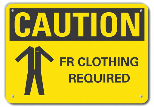 Caution Sign 7 inx10 in Plastic