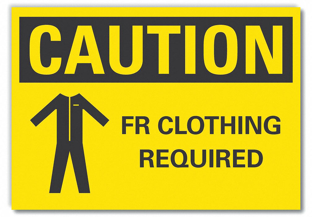 Caution Sign 7in x 10in Non-PVC Polymer