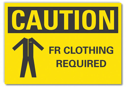 Caution Sign 7in x 10in Non-PVC Polymer