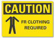 PPE Caution Rflct Label 10 in x 14 in
