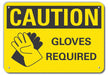Caution Sign 7 in x 10 in Aluminum