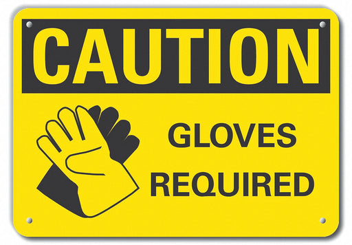 Caution Sign 10 inx14 in Plastic