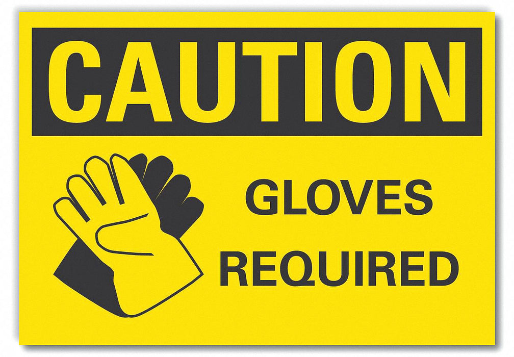 Caution Sign 7inx10in Non-PVC Polymer