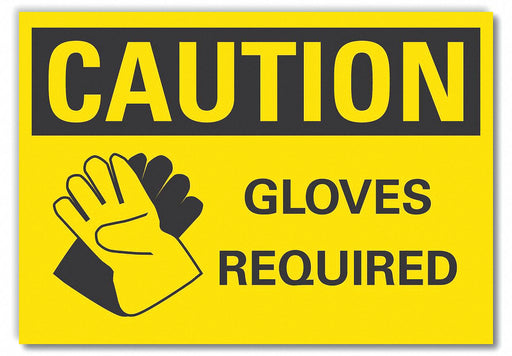 Caution Sign 7inx10in Non-PVC Polymer
