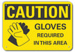 Caution Sign 10 in x 14 in Plastic