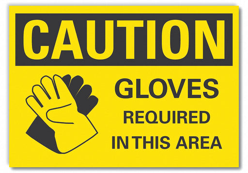 Caution Sign 7inx10in Non-PVC Polymer