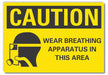 Breath Apparatus Rflct Label 7inx10in