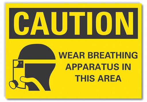 Caution Sign 10in x 14in Non-PVC Polymer