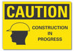 Caution Sign 7inx10in Non-PVC Polymer