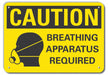Caution Sign 7 inx10 in Plastic
