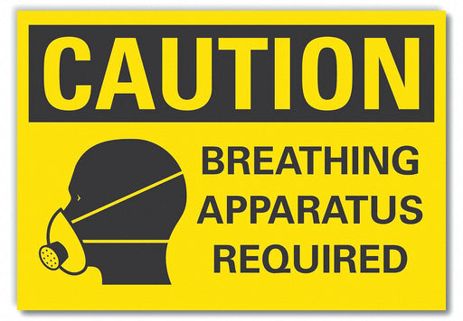 Caution Sign 7in x 10in Non-PVC Polymer