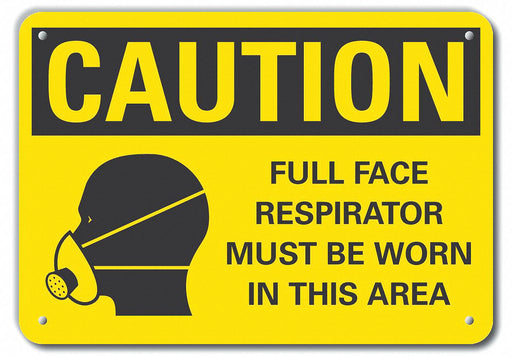 Caution Sign 10 in x 14 in Plastic