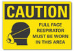 Caution Sign 7inx10in Non-PVC Polymer