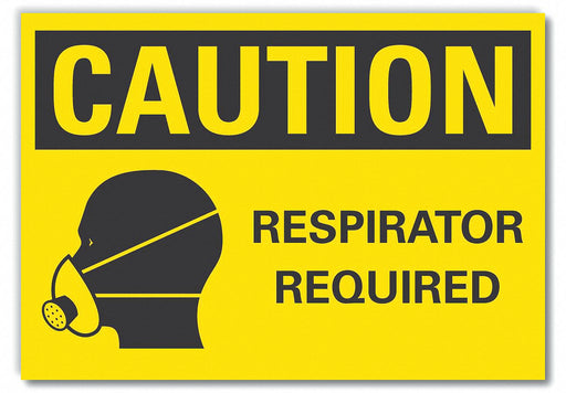 Caution Sign 10in x 14in Non-PVC Polymer