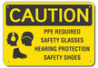 Caution Sign 7 inx10 in Plastic