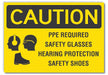 Caution Sign 7inx10in Non-PVC Polymer