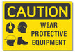 Caution Sign 10inx14in Non-PVC Polymer