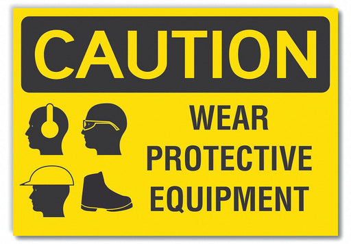 Caution Sign 10inx14in Non-PVC Polymer
