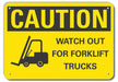 Caution Sign 10 inx14 in Plastic