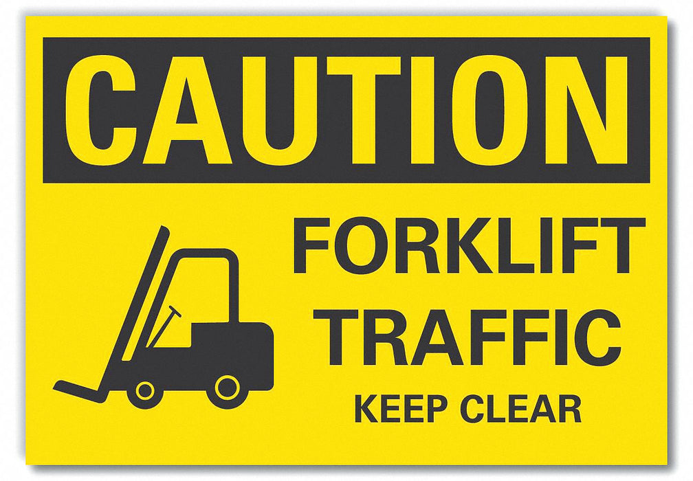 Caution Sign 7inx10in Non-PVC Polymer