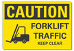 Caution Sign 7inx10in Non-PVC Polymer