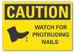 Caution Sign 10in x 14in Non-PVC Polymer