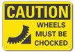 Caution Sign 10 inx14 in Plastic