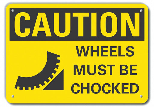 Caution Sign 10 inx14 in Plastic