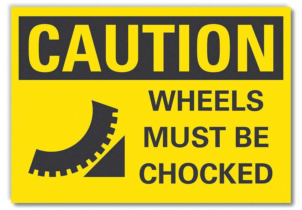 Caution Sign 7inx10in Non-PVC Polymer